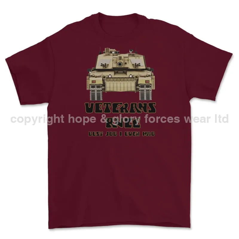 Veterans Rule Chally Tank Best Job I Ever Had Print T-Shirt