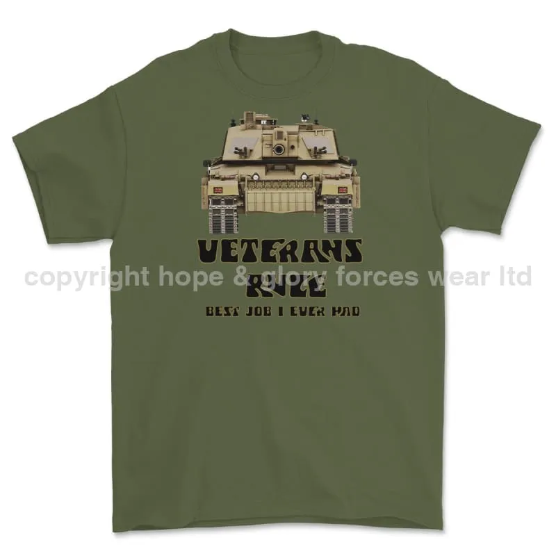 Veterans Rule Chally Tank Best Job I Ever Had Print T-Shirt