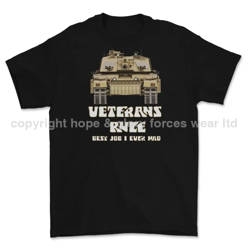 Veterans Rule Chally Tank Best Job I Ever Had Print T-Shirt