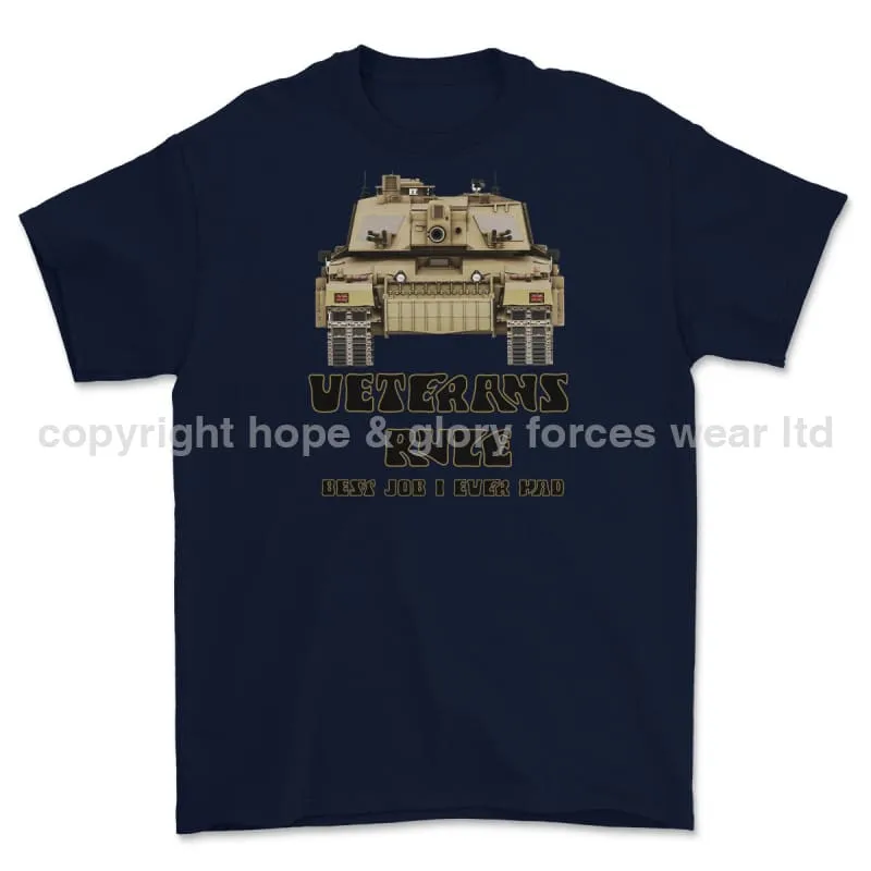 Veterans Rule Chally Tank Best Job I Ever Had Print T-Shirt