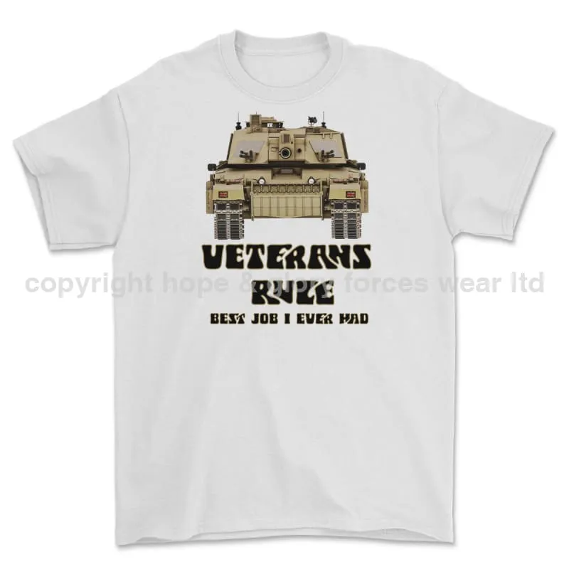 Veterans Rule Chally Tank Best Job I Ever Had Print T-Shirt