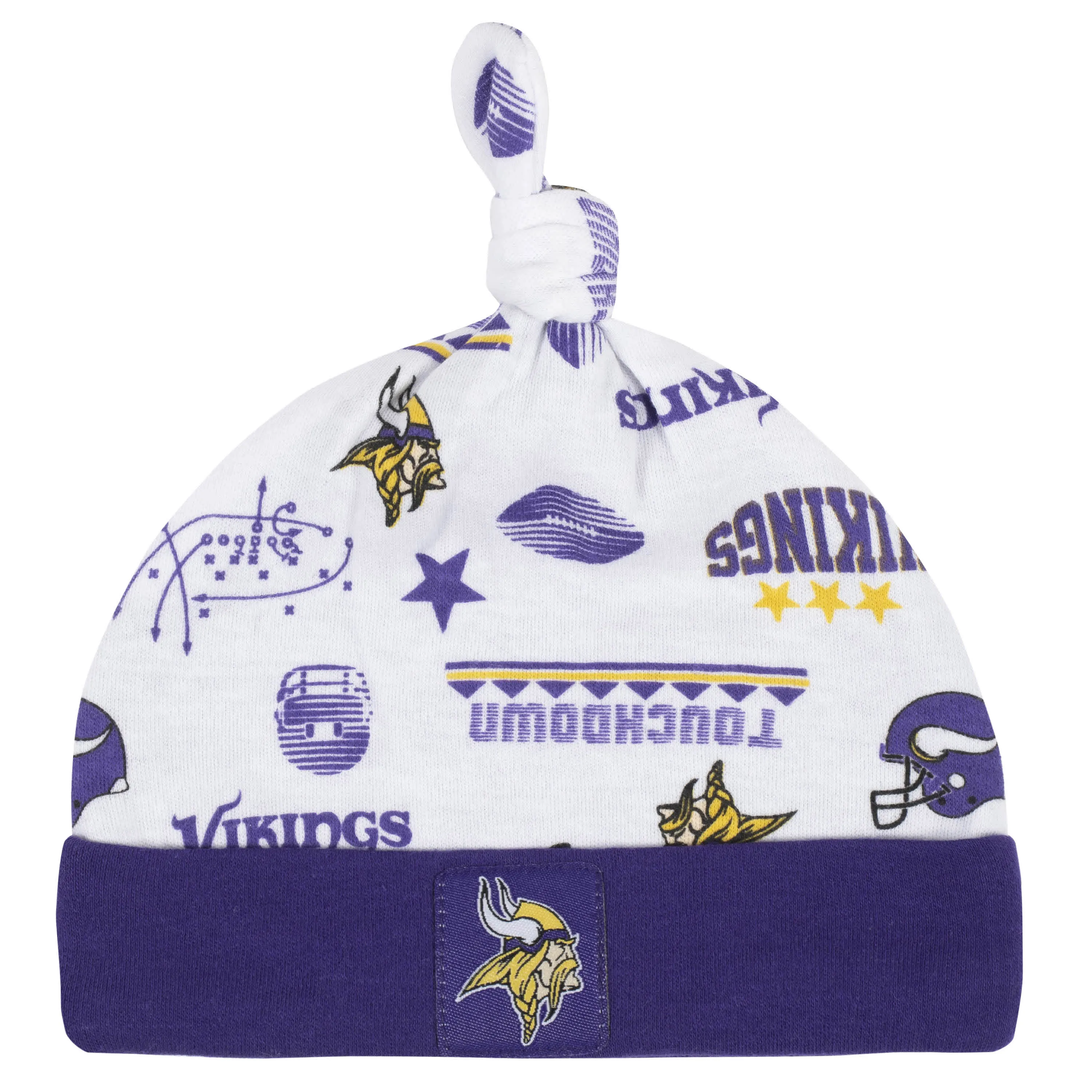 Vikings Baby Boys 3-Piece Bodysuit, Sleep 'N Play, and Cap Set