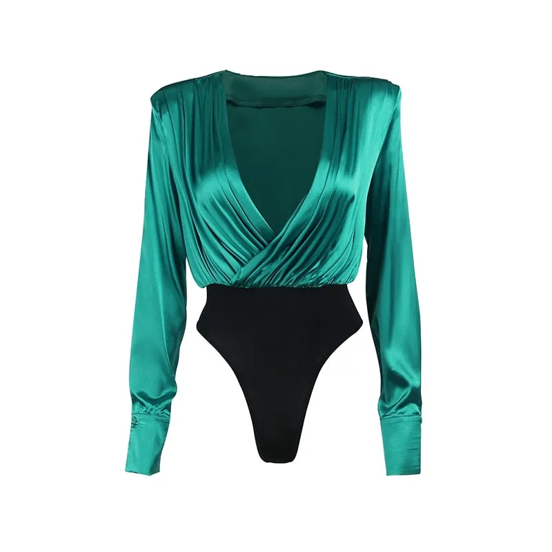 Vivian Deep V-neck Bodysuit