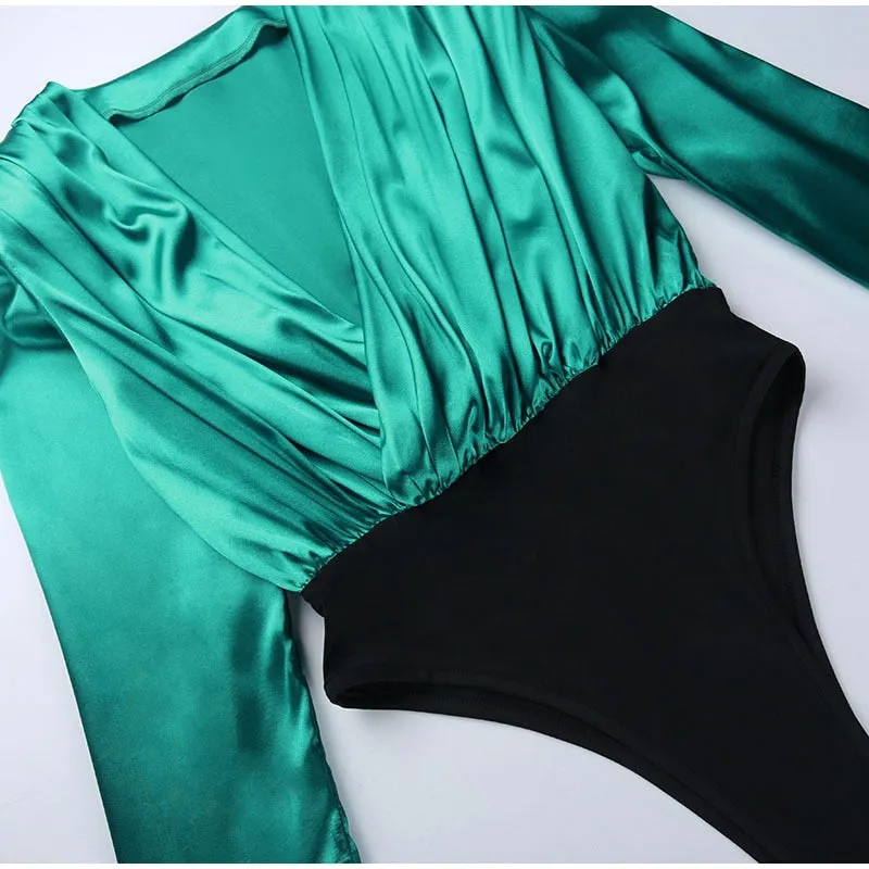 Vivian Deep V-neck Bodysuit