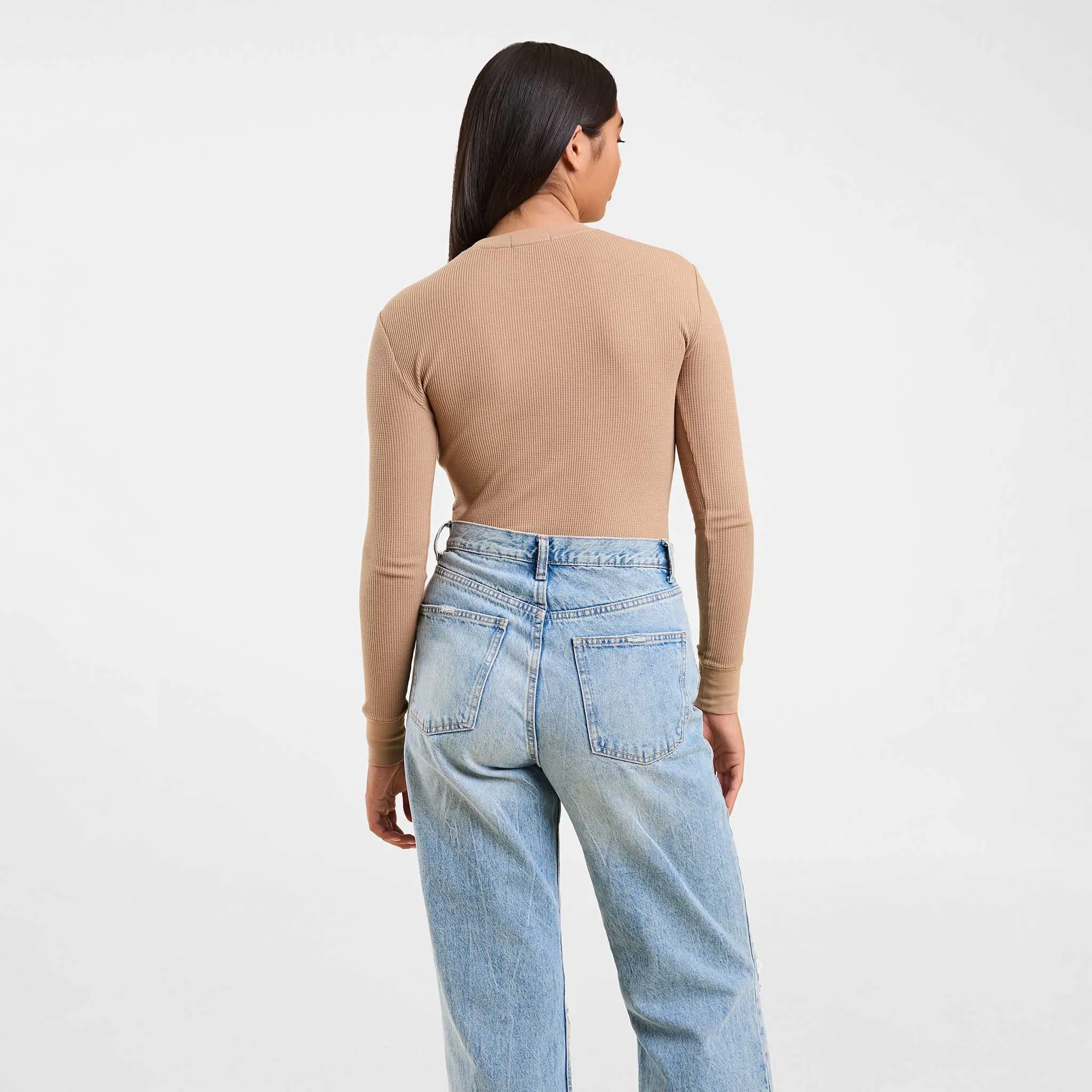 Waffle Bodysuit | Cinnamon