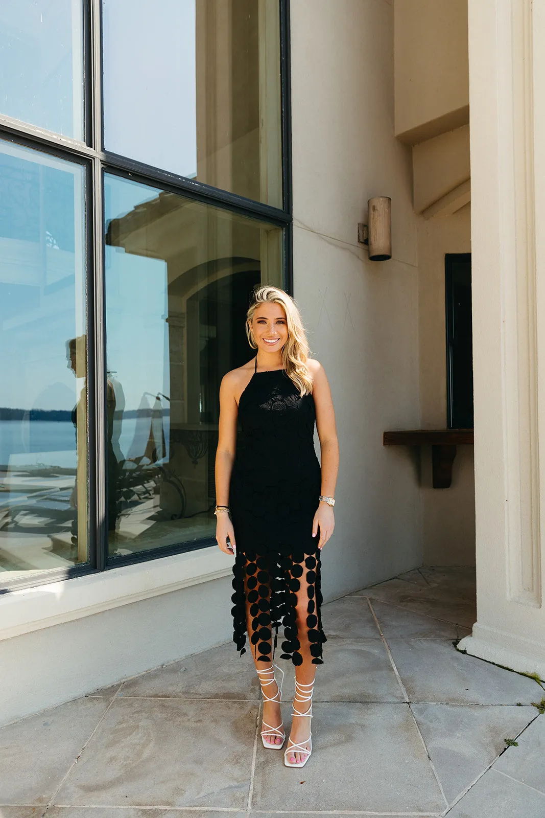 Wanna Have Fun Midi Dress - Black