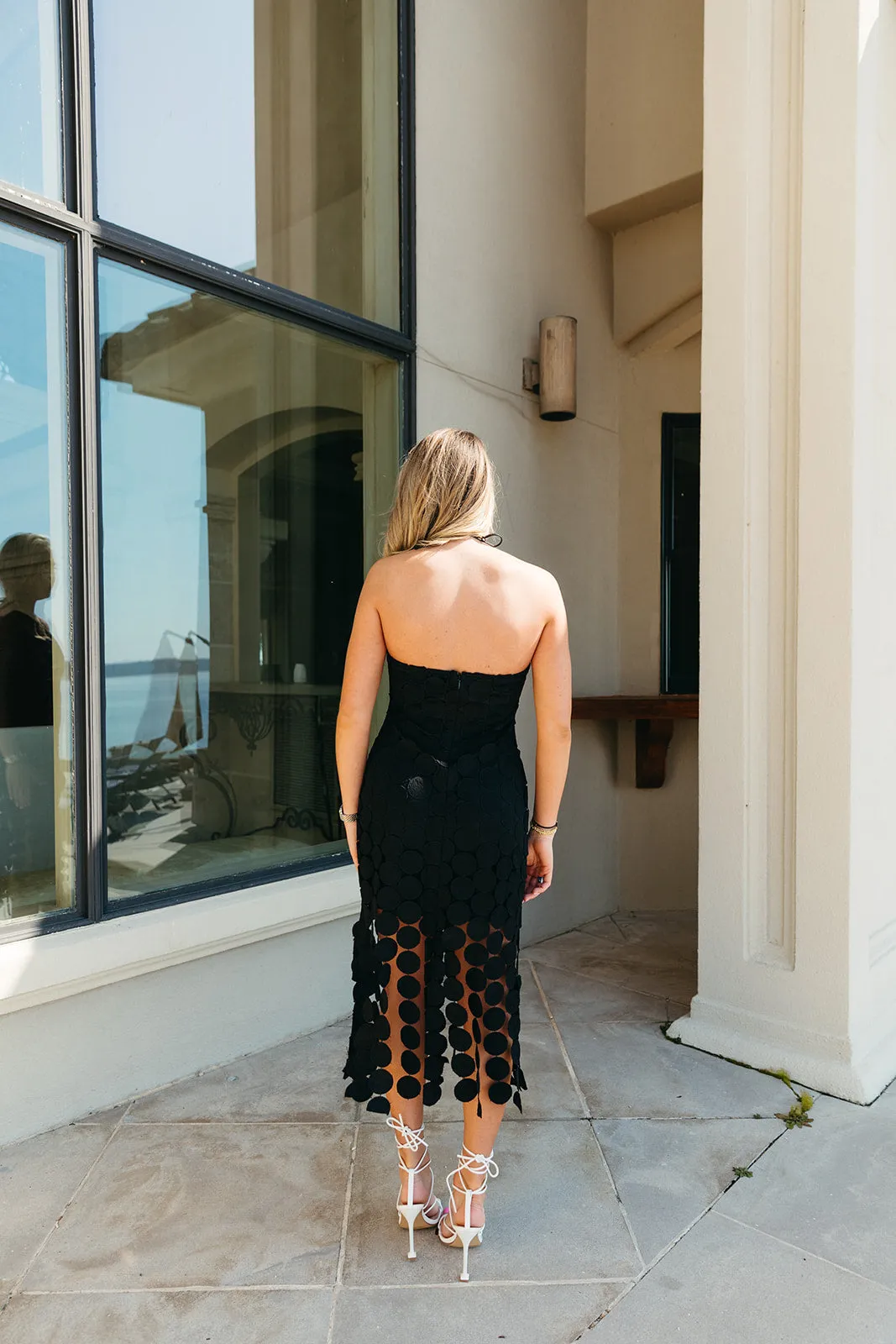 Wanna Have Fun Midi Dress - Black