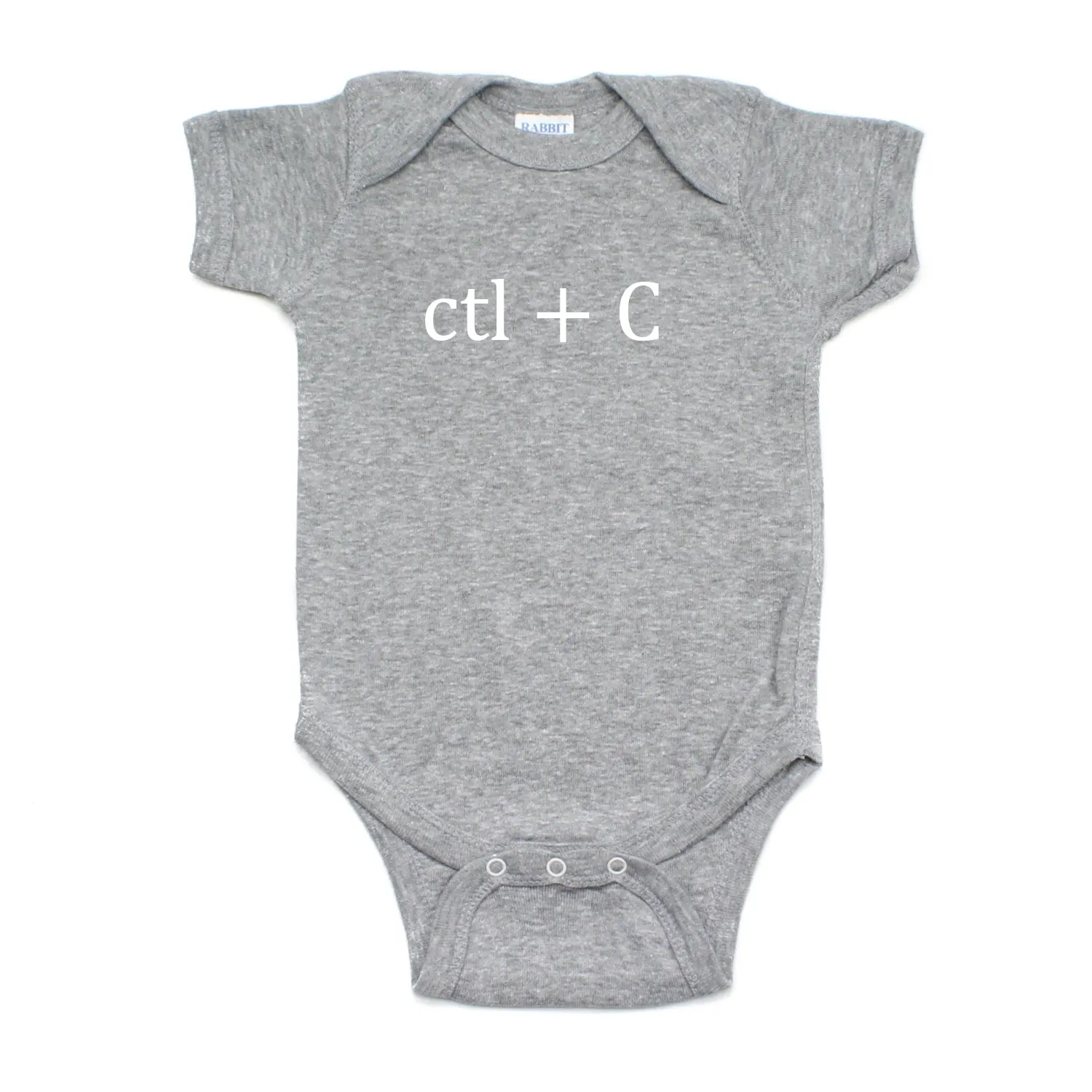 White Copy (Ctl   C) / Paste (Ctl   V) Twin Set Short Sleeve Baby Infant Bodysuits