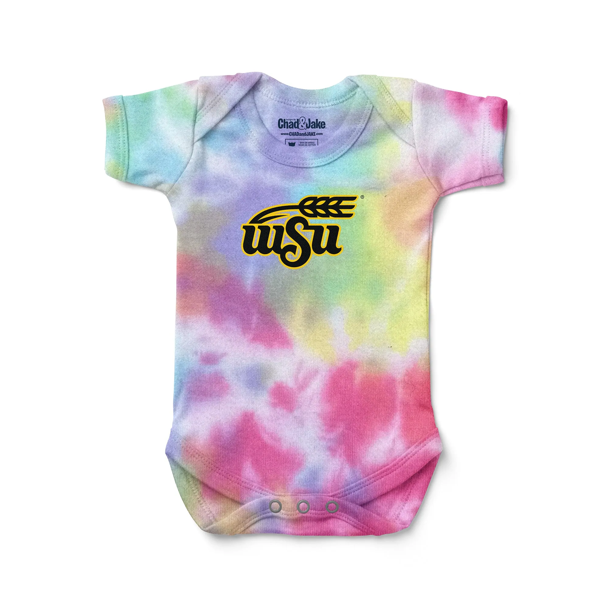 Wichita State Shockers Wheat Tie Dye Bodysuit
