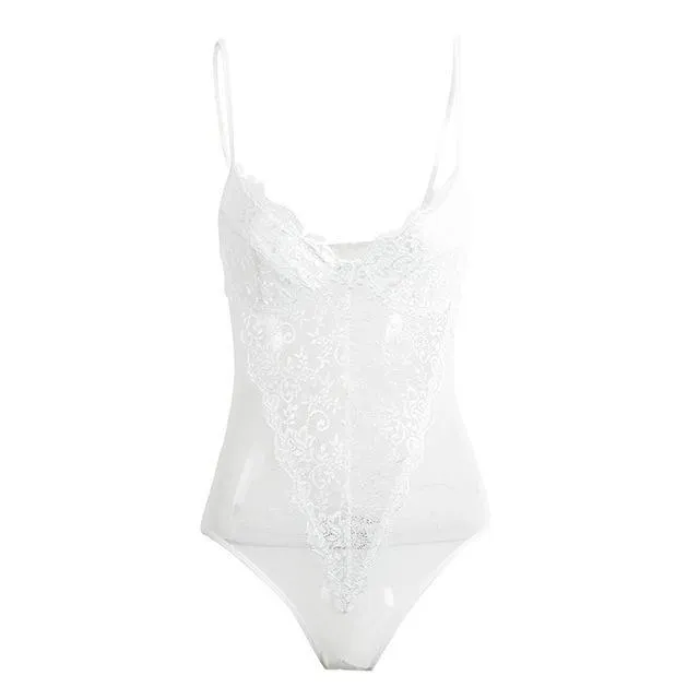 Women Sexy Backless Lace Bodysuit