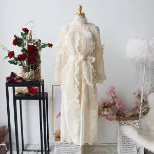 Women's Spring/Summer Long-Sleeve Dress With Ruffles