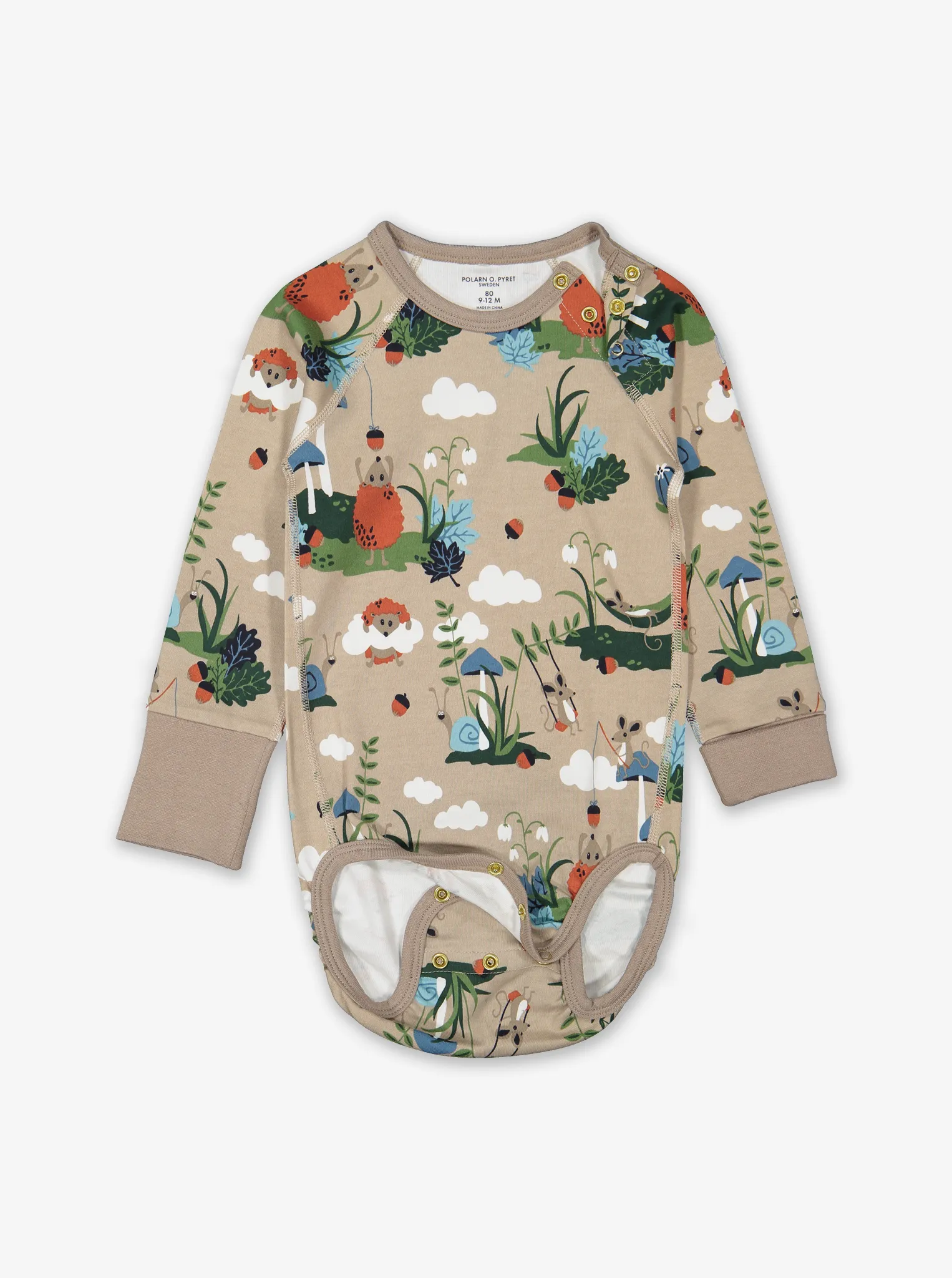Woodland Print Baby Bodysuit