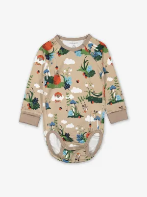 Woodland Print Baby Bodysuit