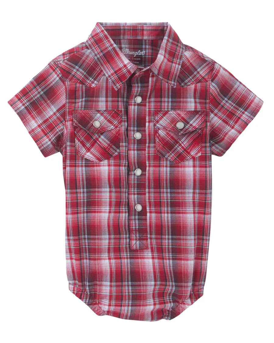 Wrangler Red Snap Bodysuit