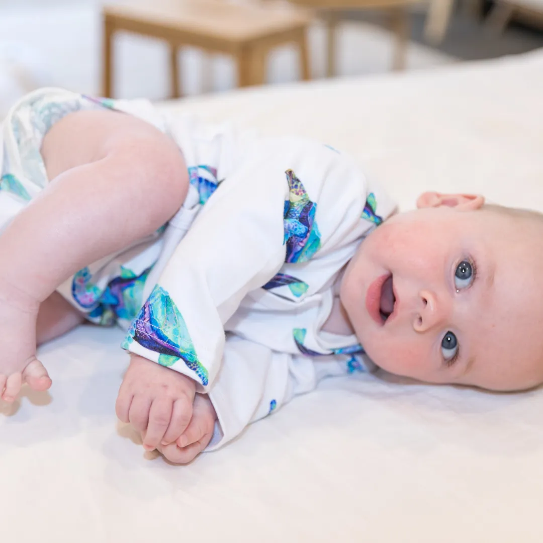Wrap Bodysuit - Sea Turtles