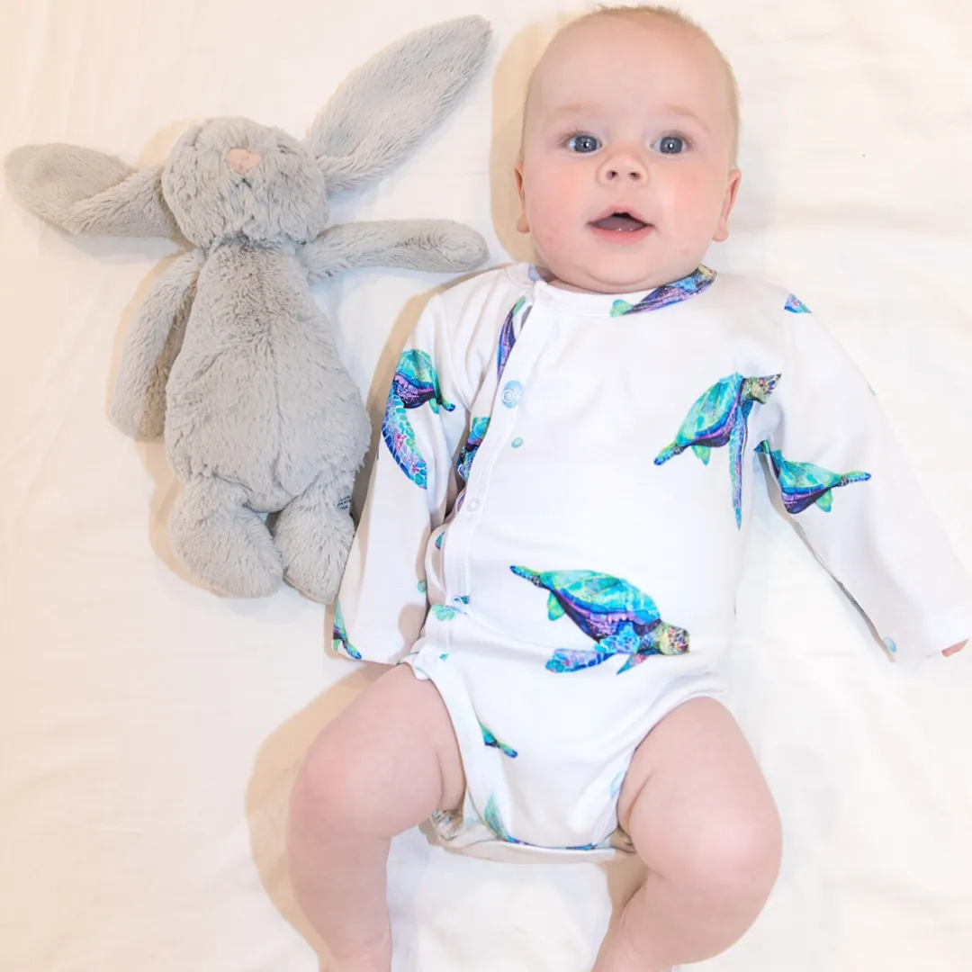Wrap Bodysuit - Sea Turtles