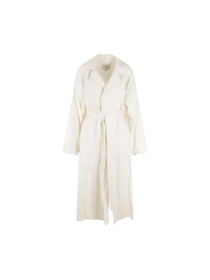 Wrinkled Linen Overcoat