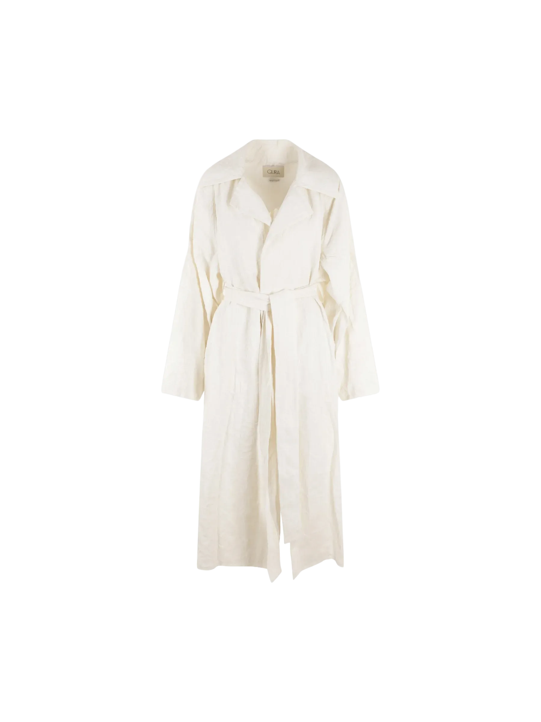 Wrinkled Linen Overcoat