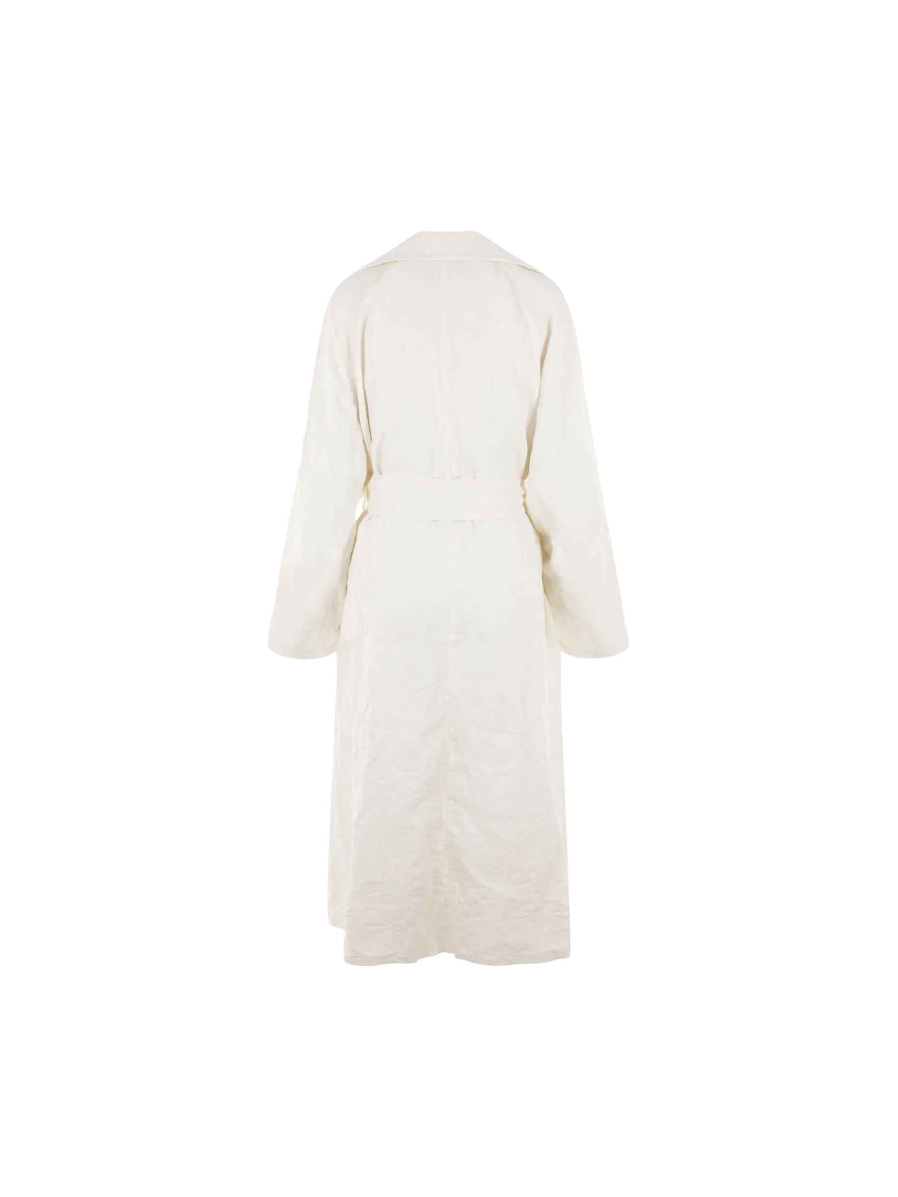 Wrinkled Linen Overcoat