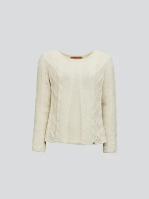 Yseult Sweater Baby Alpaca Color Ecru