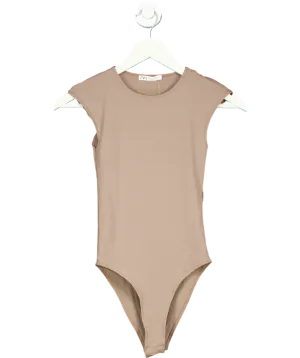 ZARA Brown Crew Neck Bodysuit UK S