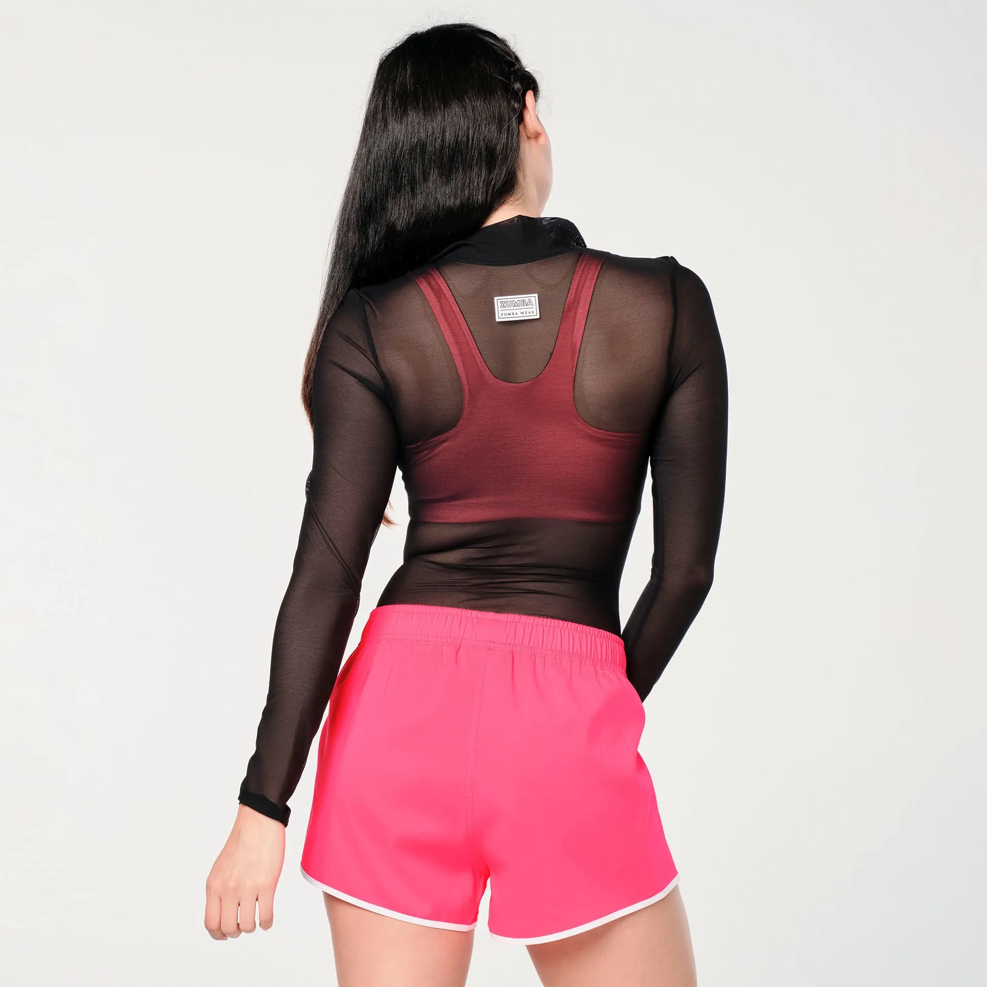 Zumba® Prep Zip-Up Bodysuit - Bold Black